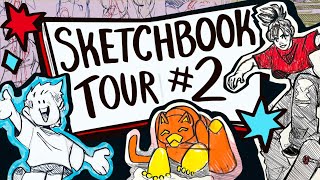 Sketchbook tour 2!! (art blocked at 1 am edition :D)