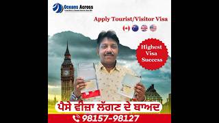 Apply Tourist or Visitor Visa with Oceans Across and Pay Fee After Visa