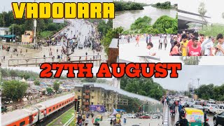 RECORD BREAK RAIN IN VADODARA 💯 BIG DAY 27 & 28th Of August 🌧️ AKOTA TURNED TO OCEAN 🌊