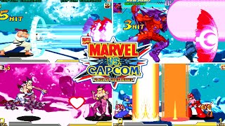 Marvel vs Capcom все 101 гиперкомбинаций для всех персонажей