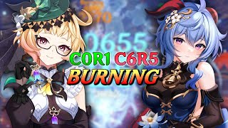 NEW BURNING TEAM! C6R5 Melt Ganyu vs. 4.8 Abyss 12 (feat. C0R1 Emilie)