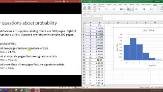 Using the Binomial Probability Distribution (Excel)