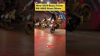 Crazy Stunt Show of New 2024 Bajaj Pulsar NS 400 Z💥#pulsarns400 #ns400 #exhaustsound #newcolours