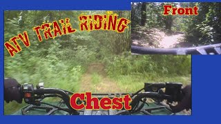 ATV Trail Riding with Chest and Front Cam!