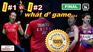 ZHENG Si Wei/HUANG Ya Qiong (CHN) vs YutaWATANAB/ArisaHIGASHINO (JPN) | XD Final | IndonesiaOpen2023