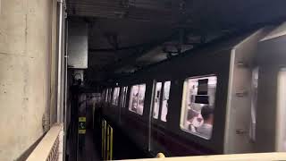 Toei Subway Oedo Line Set 12-501F Arriving at E06 Iidabashi Station