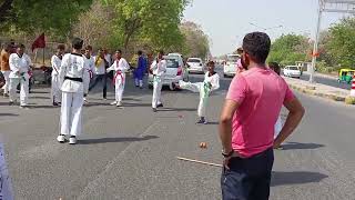 parsuram Yatra performance by my tae Kwon do team.mayur parmar.