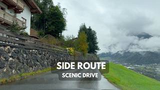 Scenic Clouds and Side Routes | 4k HDR Dolby Vision | Alpine driving in Tirol, Austria