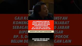 Segini gaji Komeng menjadi anggota DPD #shorts #trending #viralvideo #komeng #komenginfo