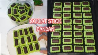 BIKIN KUE KERING LEBARAN 2024 COKLAT STIK PANDAN TANPA TELUR