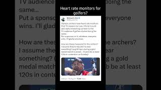 #archers #archery #golf #golfer #heartratemonitor #heart #tensesituation #weekendgolf