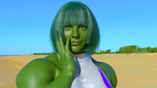 Graciana As She Hulk Transformation