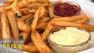 How to make homemade french fries with pickled lemon aioli you won't be able to stop dipping into