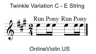 Twinkle Variation C - Online Violin Lessons