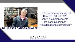 Modificaciones del Decreto 806 del 2020 sobre notificaciones