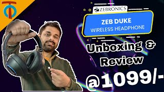 Zebronics Zeb-Duke Bluetooth Headphone  | Unboxing & Review |