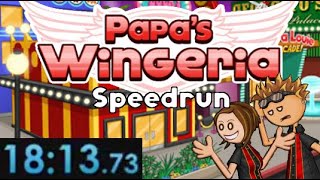 Papa's Wingeria - Rank 5 Speedrun - 18m 13s