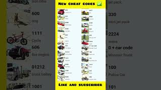 INDIAN BIKES DRIVING 3D All cheat codes | NEW CHEAT CODES #cheatcodes #indianbike3dcheatcodes