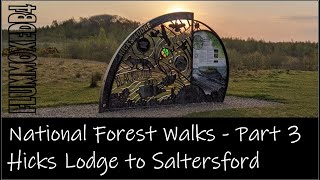 Insta 360 One X2 camera: National  Forest Walks part 3 Hicks Lodge to Saltersford's red water spring