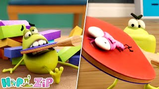 Hop Dan Zip - Permainan Set Dan Smash Katak Dan Nyamuk Kartun Video Untuk Kanak