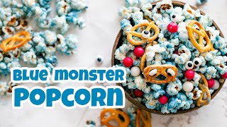 Spooky Blue Monster Popcorn 👻🍿 | #Halloween Popcorn Recipe