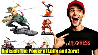 Must-Have 10CM One Piece Luffy Figure Roronoa Zoro Three-Blade Sa-Maximum Anime Statue Toy