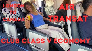 TRIP REPORT: AIR TRANSAT LONDON TO MONTREAL, CANADA - ECONOMY v CLUB CLASS, Airbus A321