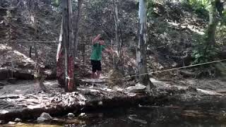 Slacklining Fail with Billy Candelaria