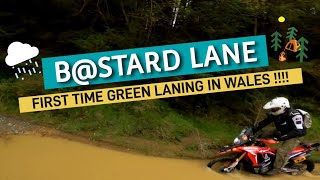 B@stard Lane in Wales on Bikes Greenlaning After Heavy Rain Day1