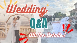 How a Fist Fight Broke Out at My Wedding 😱 | Q&A with all the TEA!