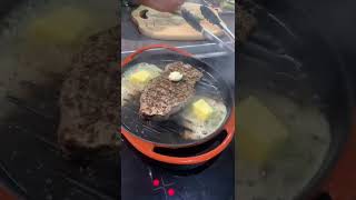 Husband Making Beef Steak 🤤 Tender and Juicy Beef Steak 🥩 #shorts