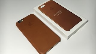 iPhone 6s Brown Leather Case Unboxing