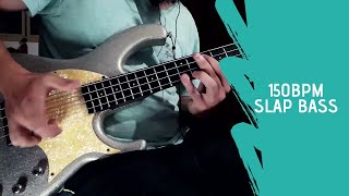 Modulus Flea Bass || 150bpm 2 [slap solo]