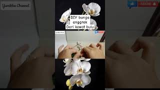 DIY bunga anggrek dari kawat bulu