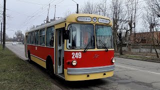 Тролейбус ЗиУ-682В [replica ЗиУ-5Д] №249 17.02.2024 / Trolleybus ZiU-682V [replica ZiU-5] №249