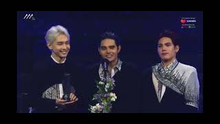 SB19 accepted the Hot Trend Award on  Asia Artist Award 2023.Congrats so much!!😘