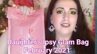 My Daughter's $12 Ipsy Glam Bag | Unbagging | February 2021 | Sealed With A Kiss 💋