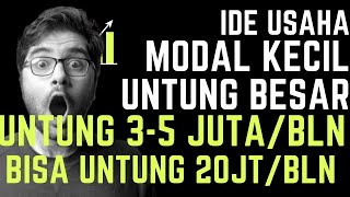 MENJANJIKAN!!! IDE BISNIS MODAL KECIL UNTUNG BESAR | ide usaha di desa