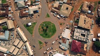 Drone Shot of KUMAWU BODOMASE in The Ashanti Region of Ghana | Stunning Aerial Views!