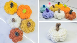 Crochet Mini Pumpkins 🎃 (Pumpkin Amigurumi / Fall Crochet)