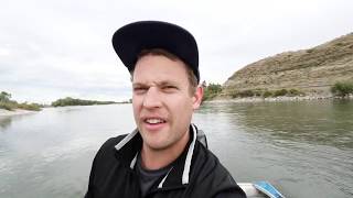 My NEW cameraman let me down - Yellowstone River fishing & JET BOATS ( SURPRISE CATCH)