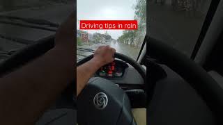 Driving tips in rain