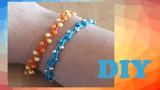 Sieraden maken ♥ Gevlochten armbandje met kralen