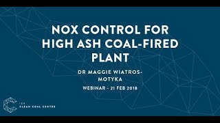 NOx control for high ash coal-fired plant | IEACCC Webinars