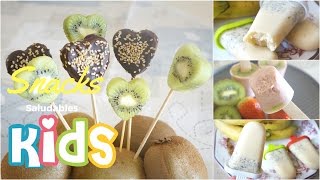 4 Snacks con fruta para Niños