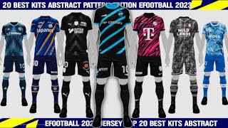 Mefootball 2023 Jersey top 20 best kits Abstract pattern edition | efootball 2023 mobile