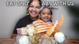 EAT SNOW CRABS WITH US DINNER STYLE | @Shai.b