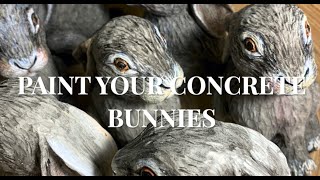 Paint Your Concrete Bunnies - Made by Barb