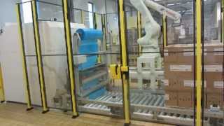 RFA Kawasaki RD80N robotpalletiser at Barry Callebaut N.V.