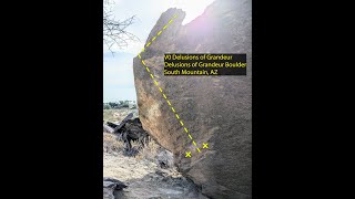 V0/1 Delusions of Grandeur, South Mountain Bouldering